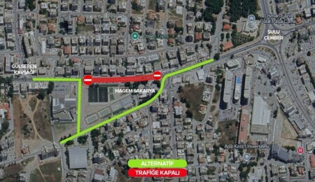 Gazimağusa’da Sakarya kavşağı ile Zorbalar Sokak dönüşü arası trafiğe kapatılıyor
