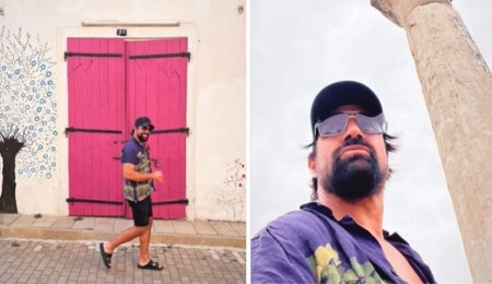 Ünlü oyuncu Manu Bennett, Gazimağusa’yı gezdi