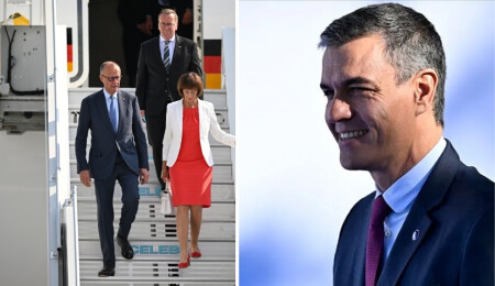 Almanya ve İspanya'nın başbakanları NATO zirvesi için Ankara'ya ulaştı
