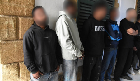 Gönyeli’de izinsiz ikamet eden 5 zanlıya 7 gün tutukluluk