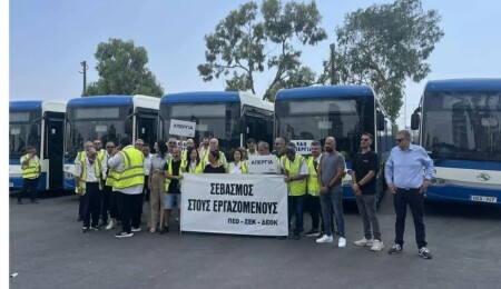 Güney Kıbrıs’ta, 10'uncu gününe giren Larnaka otobüs şoförleri grevinde yeni teklif görüşülecek