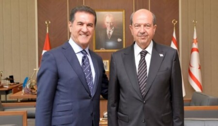 Ersin Tatar, Mustafa Sarıgül'ü kabul etti: Hellim ile tulum peyniri 'kardeş' ilan edildi