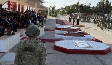 Güvenlik Kuvvetleri Komutanlığı 4. Piyade Alayı Sancak Devir Teslim Töreni yapıldı