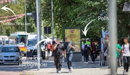 Lefkoşa’da okul önlerinde öğrencilerin sigara kullanımı sosyal medyada infial yarattı!