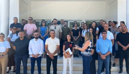 KTOEÖS, Lefke Gazi Lisesi önünde basın açıklaması yaptı: Okulun sıkıntıları dile getirildi!
