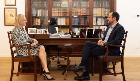 Hristodulidis, ABD Büyükelçisi Davis ile görüştü: Kıbrıs sorunu ve ikili ilişkiler ele alındı