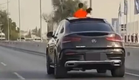 Pencereden dışarı çıkarak tehlikeli seyahat eden sürücüye 5 bin 120 TL ve 10 ceza puanı!