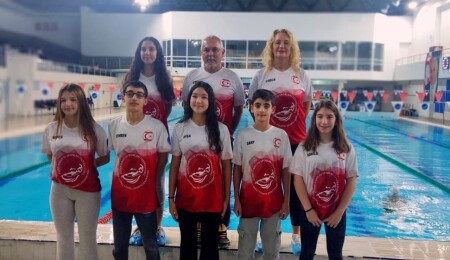 11-12 Yaş Kuzey Kıbrıs Yüzme Takımı Türkiye Finali için Trabzon’da