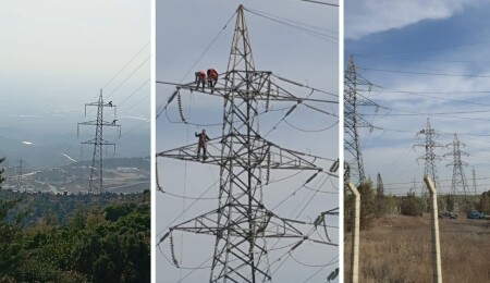 Lefkoşa–Teknecik hattı silikon izolatörlerle yenilendi