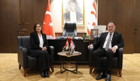 Öztürkler, BRTK Müdürü Özkurt'u kabul etti: BRTK 62 yıldır mücadelemizi dünyaya aktarıyor