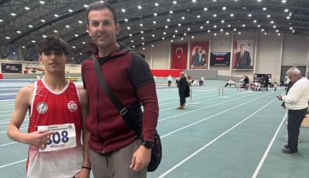 Erol Efe Bilmez, 60 metrede Türkiye ikincisi oldu