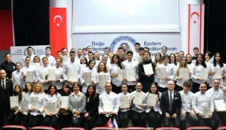 DAÜ gastronomi öğrencileri City & Guilds diploması aldı