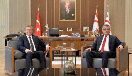 Erhürman, Üstel'i kabul etti: Güncel konular ele alındı