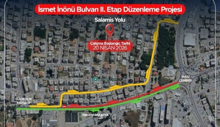 Gazimağusa'da yol çalışmalarından etkilenecek yollar açıklandı