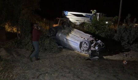 Gazimağusa-Lefkoşa anayolunda trafik kazası: 2 yaralı