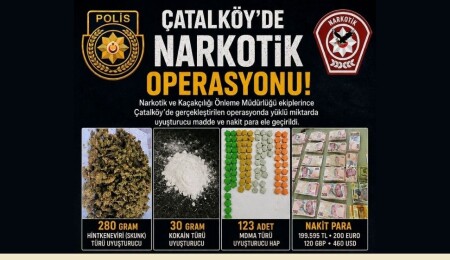 Çatalköy’de uyuşturucu operasyonu: 4 kişi tutuklandı