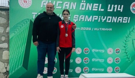 Aycan Önel U14 Türkiye Şampiyonası’nda  genç milli atlet Azade Osmanoğlu Türkiye ikincisi oldu