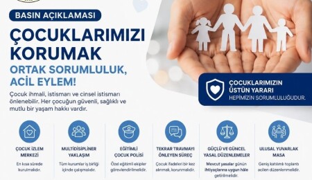 Pediatri Kurumu, Çocuk İzlem Merkezi ve çocuk koruma sistemi oluşturulması çağrısı yaptı
