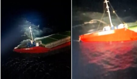 Baf açıklarında Tanzanya bayraklı gemi battı: 10 mürettebat kurtarıldı