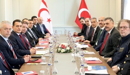 Türkiye İçişleri Bakanı Çiftçi, Oğuz ve beraberindeki heyeti kabul etti: İş birliği alanları ele alındı