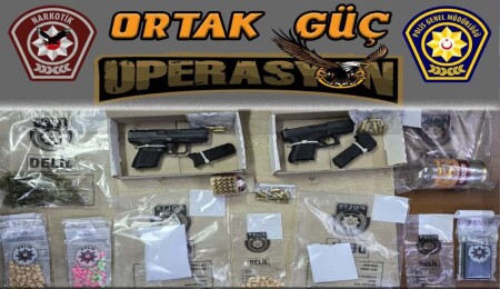 Güvercinlik ve Gazimağusa’da “Ortak Güç Operasyonu”: Uyuşturucu ve tabanca bulundu
