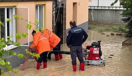 Çorum'da sağanak yağış etkili oldu