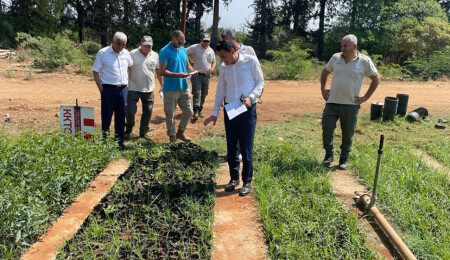 Tarım ve Doğal Kaynaklar Bakanı Oğuz, Güzelyurt’ta tarımsal gelişim alanını inceledi