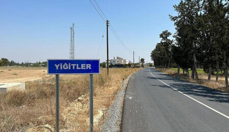 Pile-Yiğitler yolu çalışmalarında hafta sonu sakinliği