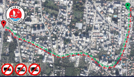 Girne’de ağır vasıta trafik kısıtlaması pazartesi başlıyor