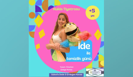 “İde ile temizlik günü” adlı kukla tiyatrosu oyunu sahneleniyor