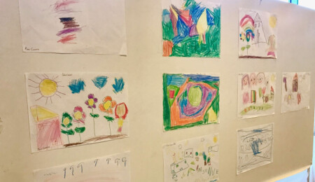 SOS Çocukköyü çocuklarından Ercan’da “Çevre ve Doğa” temalı resim sergisi