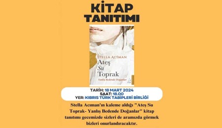 Stella Aciman’ın “Ateş Su Toprak” kitabı pazartesi tanıtılıyor
