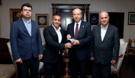 Cumhurbaşkanı Ersin Tatar, TSK Güçlendirme Vakfı heyetini kabul etti