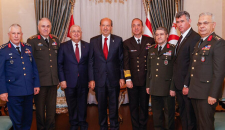 Cumhurbaşkanı Tatar, Türkiye Savunma Bakanı Güler’i kabul etti