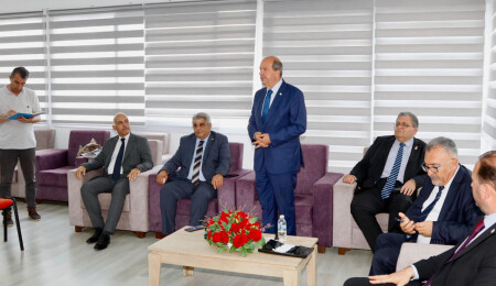 Cumhurbaşkanı Tatar, İsias duruşması öncesinde Gazimağusa TMK’yı ziyaret etti