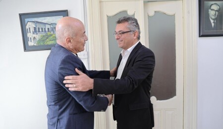 Erhürman, İsviçre Büyükelçisi Burgener ile Kıbrıs sorununu görüştü