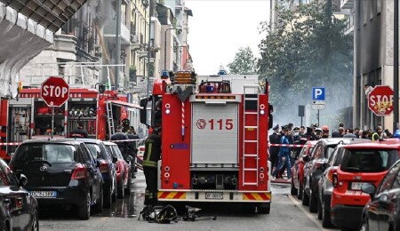 İtalya'daki Tuscia Üniversitesi'nde büyük çaplı yangın çıktı