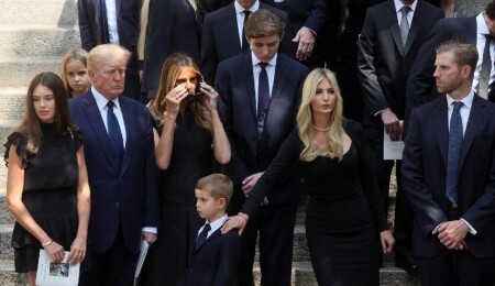 Ivana Trump son yolculuğuna uğurlandı