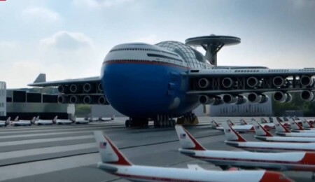 Nükleer enerjiyle çalışacak "uçan otel" tanıtıldı