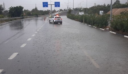 Girne çevre yolu alt geçit, trafik akışına kapatıldı