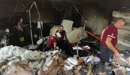 Güzelyurt’ta öğrenci yurdunda çıkan yangın söndürüldü