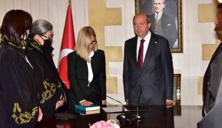 Yüksek Mahkeme yargıçlığına atanan Duatepe, Cumhurbaşkanı Tatar huzurunda yemin etti