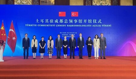Çin'de Türkiye'nin Çıngdu Başkonsolosluğunun açılışı yapıldı