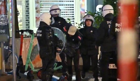 Fransa'daki olayların sıçradığı Belçika'da 64 kişi gözaltına alındı