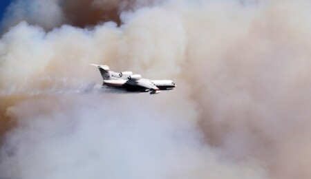 Manisa'nın Saruhanlı ilçesinde orman yangını çıktı