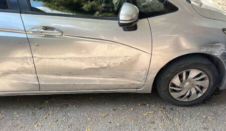 Hayrettin Denner otoparktan çıkmaya çalıştığı sırada kaza yaptı