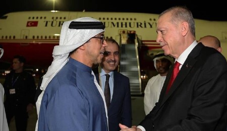 Türkiye Cumhurbaşkanı Recep Tayyip Erdoğan Birleşik Arap Emirlikleri'nde