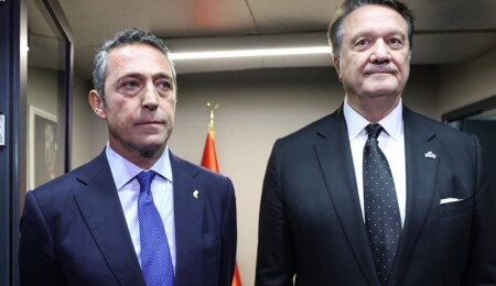 Fenerbahçe Başkanı Ali Koç, Beşiktaş Başkanı Hasan Arat'ı ziyaret etti