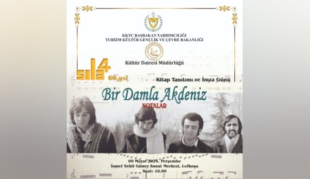 "Bir Damla Akdeniz Notalar" kitabının tanıtımı ve imza günü 9 Mayıs’ta yapılacak