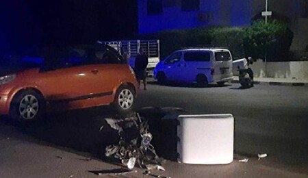Girne- Gönyeli ana yolunda motosiklet ile araç çarpıştı!